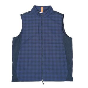 Peter Millar‎ Vest Mens Size M Navy Blue Fuse Elite Flannel Hybrid Performance